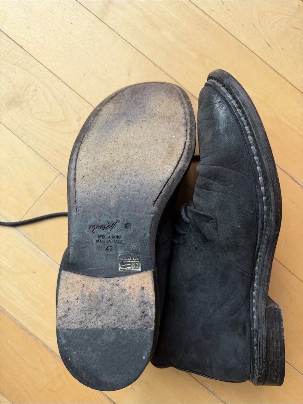 Marsell Matte Dress Leather Chukka Boot